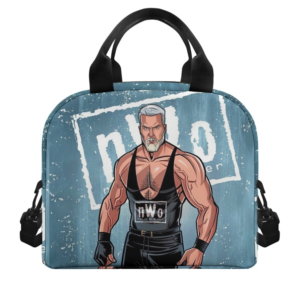 WWE Kevin Nash Lunch Box - Kevin Nash Portrait Cartoon Art
