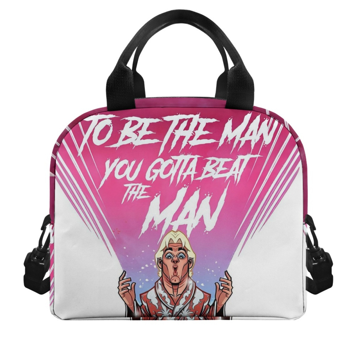 WWE Ric Flair Lunch Box - Ric Flair Quote Cartoon Art