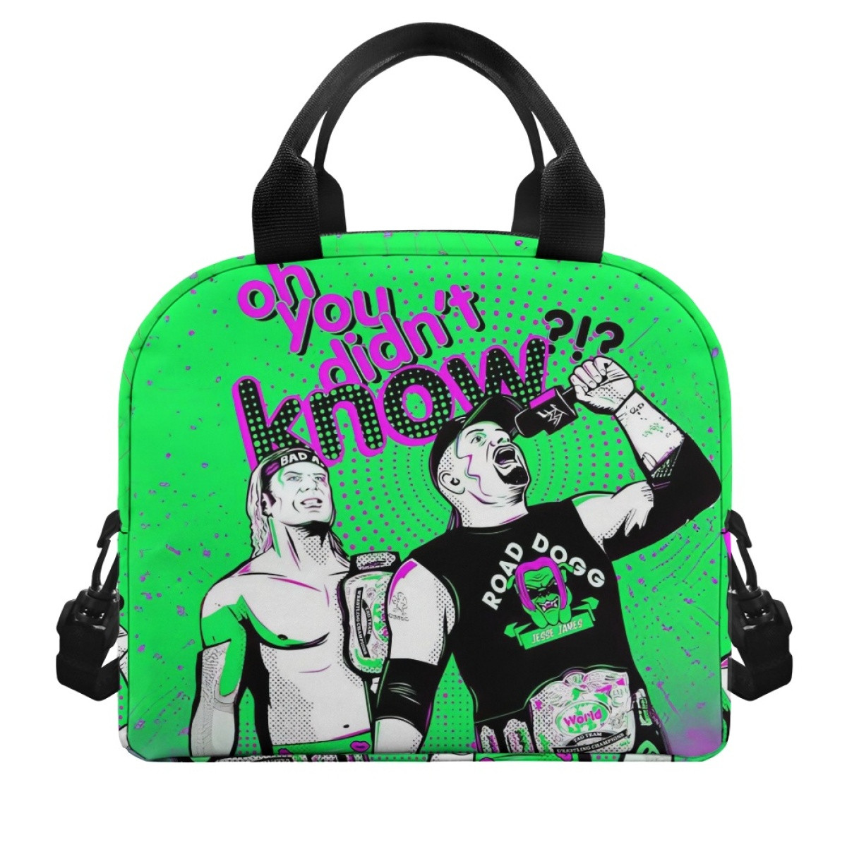 WWE Road Dogg Lunch Box - Road Dogg Oh You Don't Know Text Art