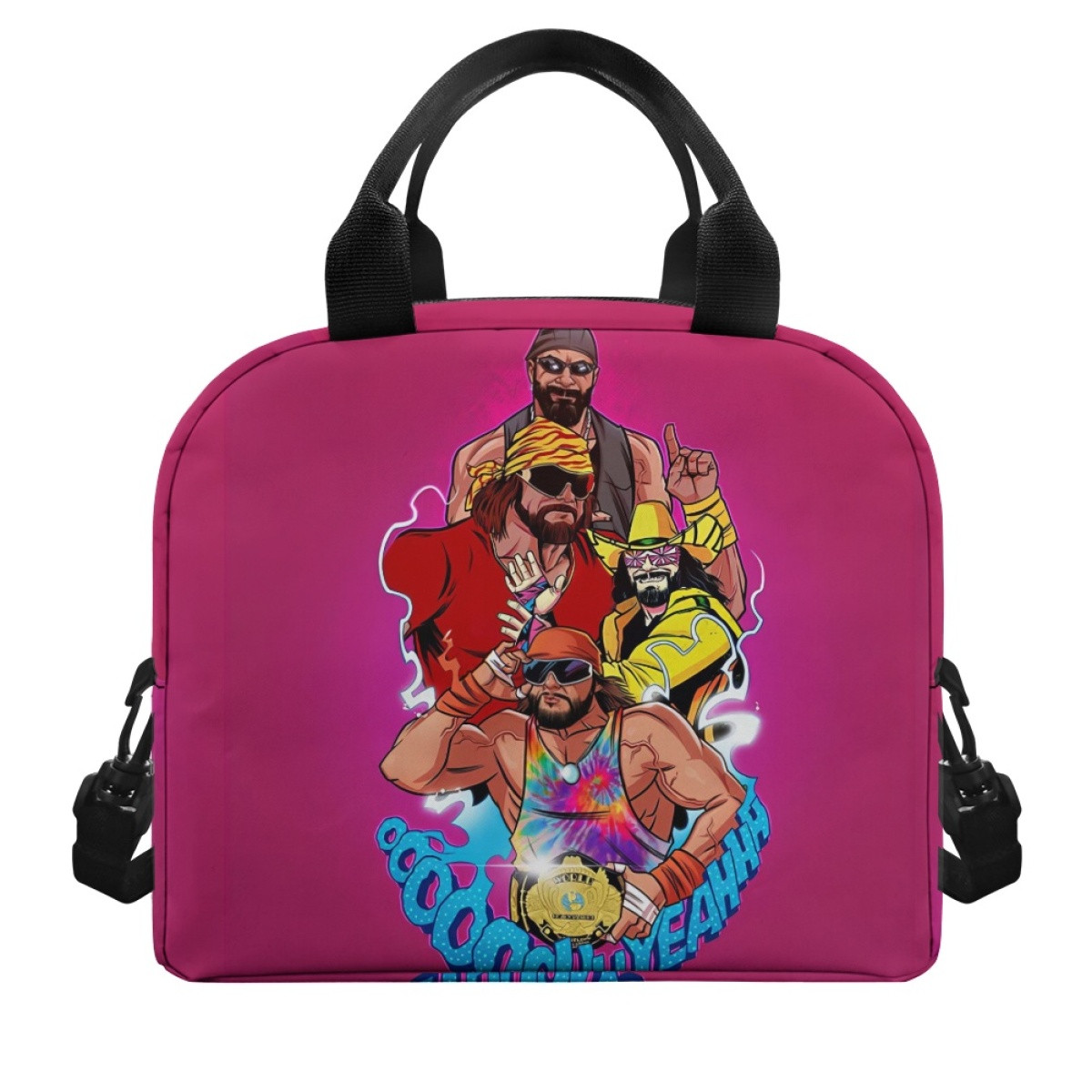 WWE Randy Savage Lunch Box - Randy Savagee Cartoon Art