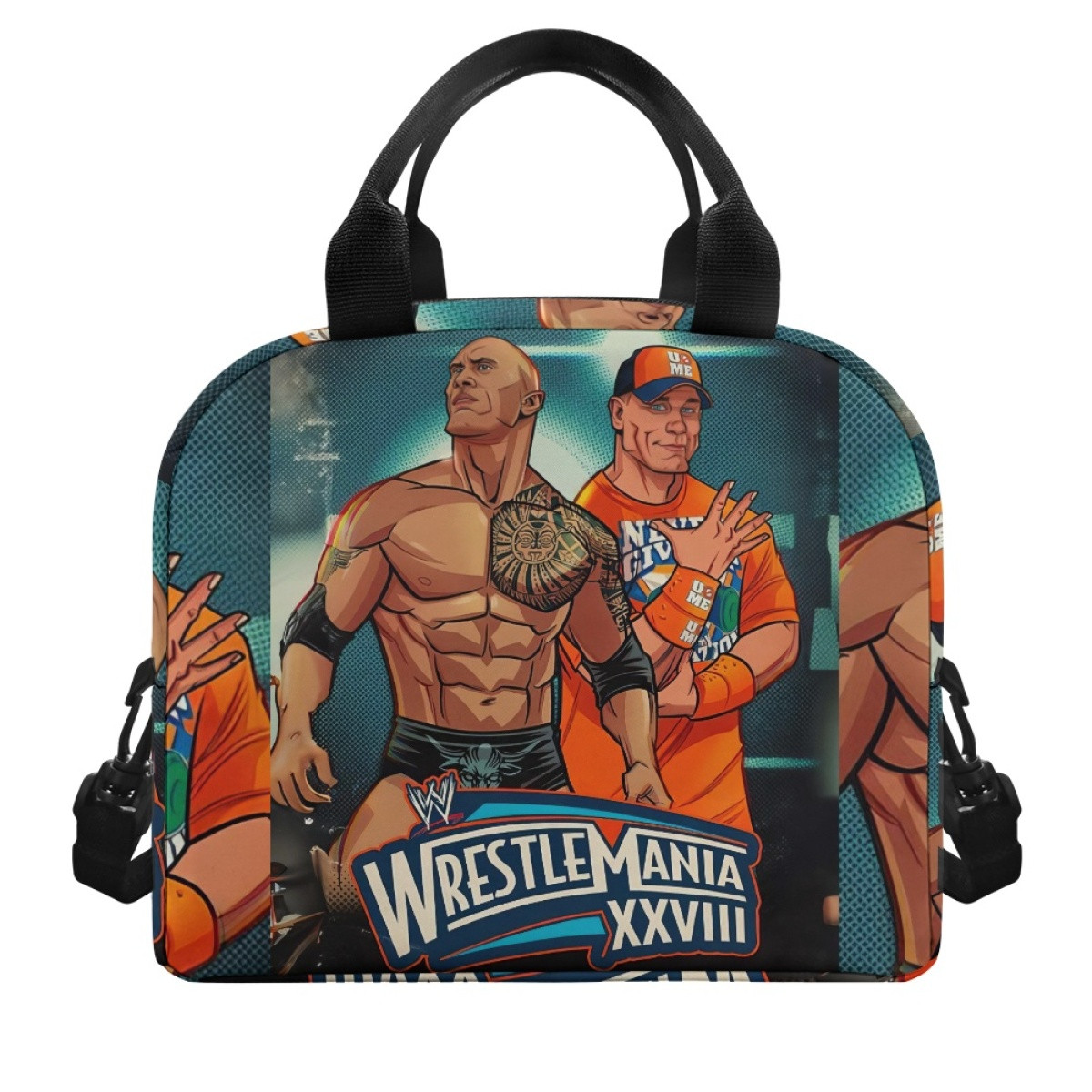 WWE Lunch Box - Wrestlemania XXVIII Poster The Rock And John Cena Poster