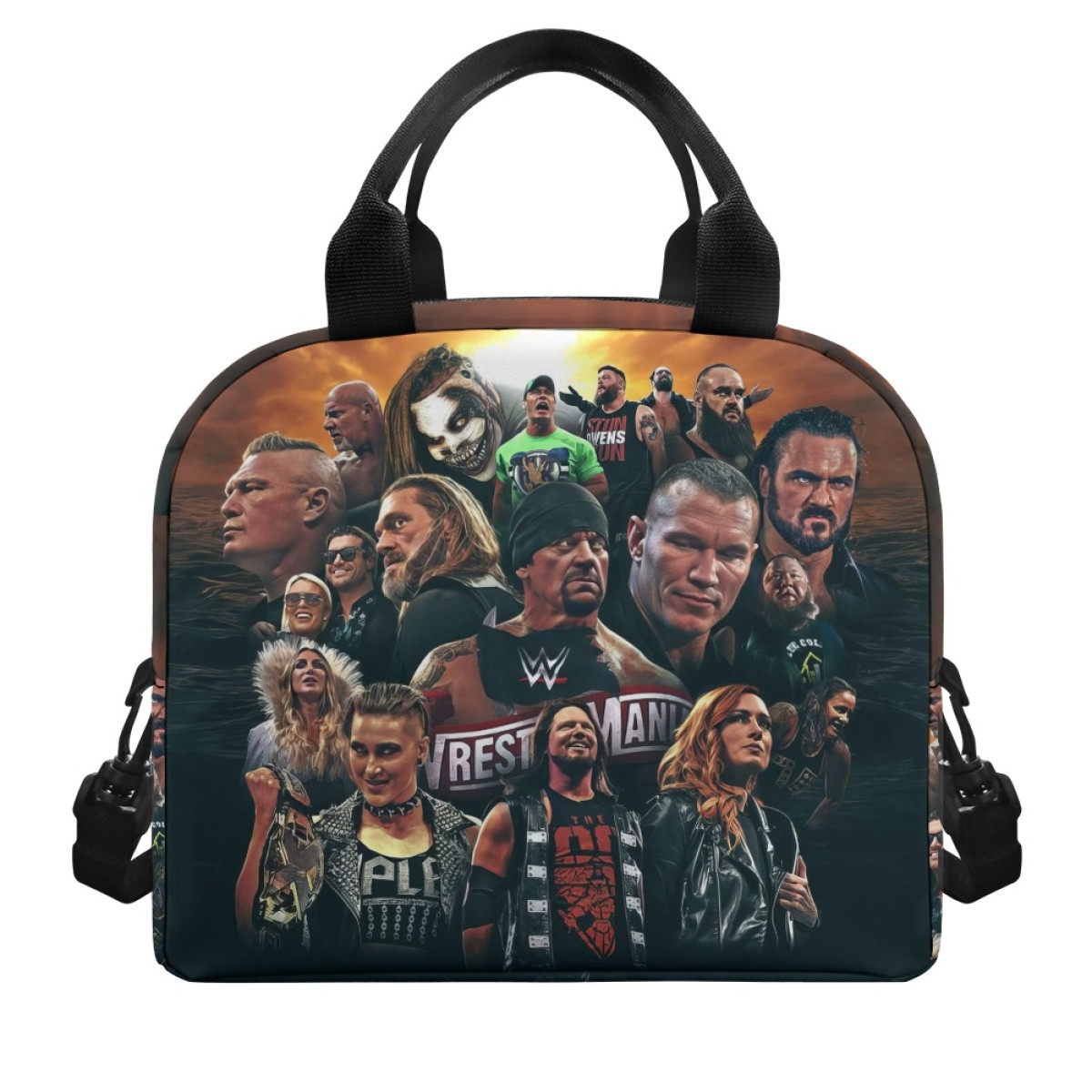 WWE Lunch Box - WWE Wrestling Poster Sunset Background