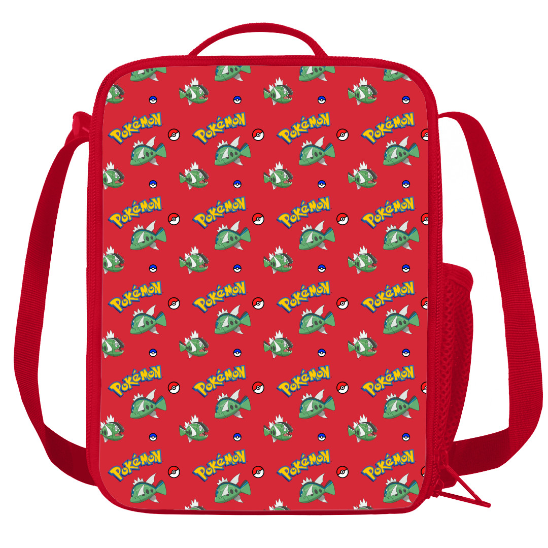 Pokemon Basculin Insulated Soft Lunch Box Lunchbox For School - Blue Striped Basculin Character Series Art