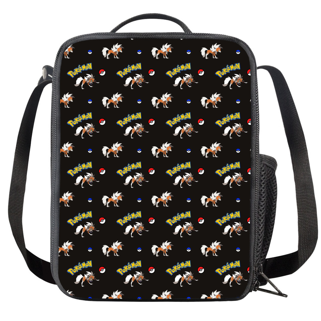 Pokemon Lycanroc Dusk Insulated Soft Lunch Box Lunchbox For School - Lycanroc Dusk Character Series Art