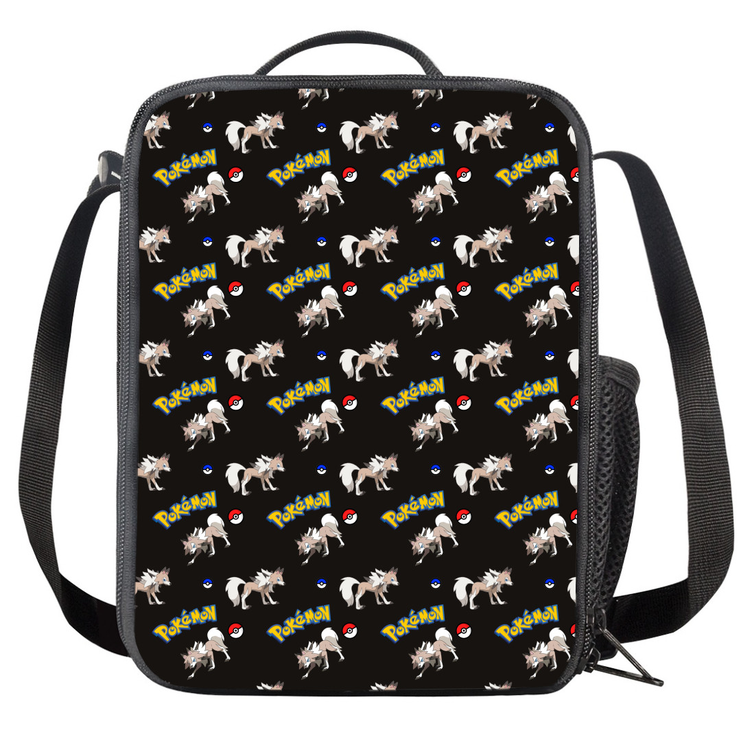 Pokemon Lycanroc Midday Insulated Soft Lunch Box Lunchbox For School - Lycanroc Midday Character Series Art