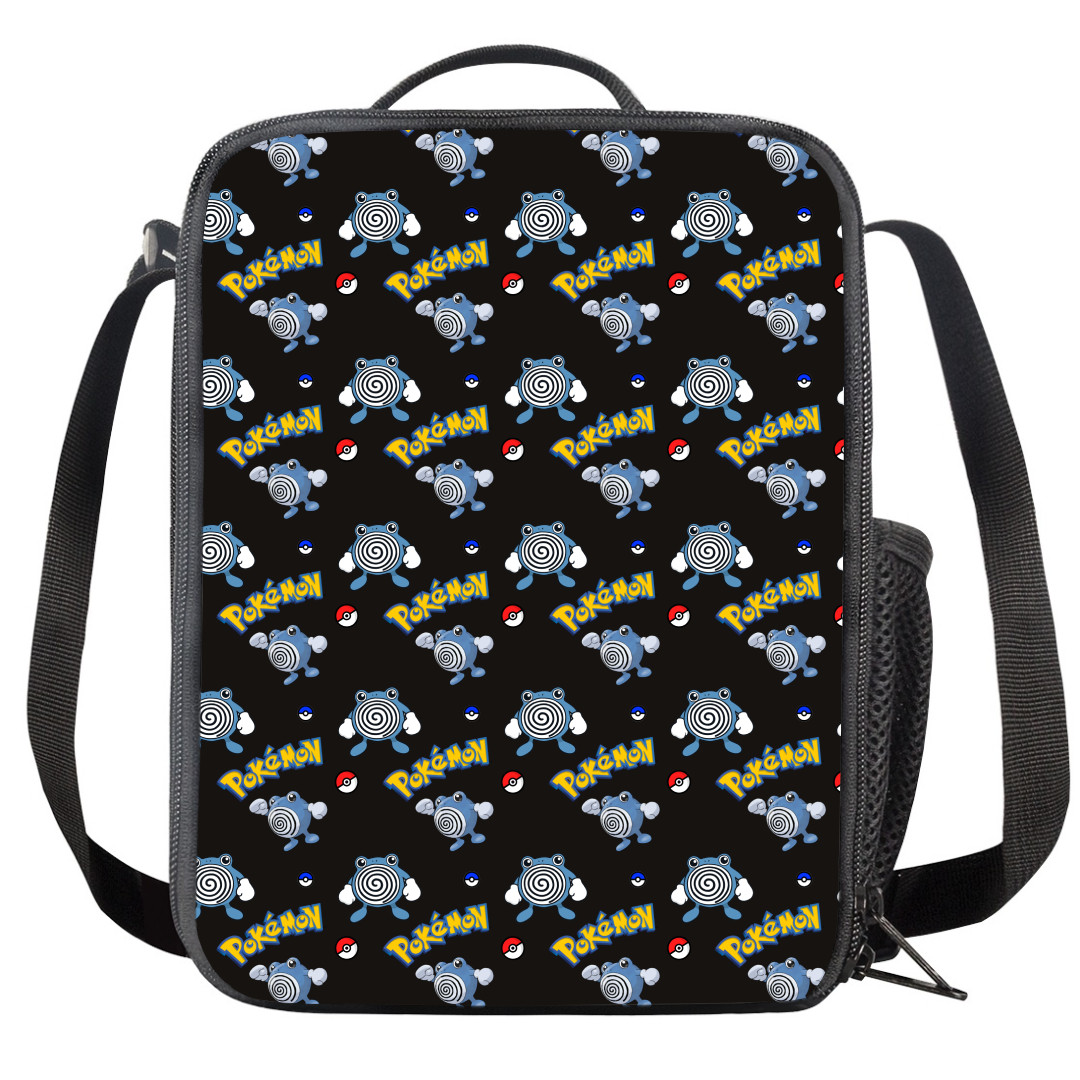 Pokemon Poliwhirl Insulated Soft Lunch Box Lunchbox For School - Poliwhirl Character Series Art