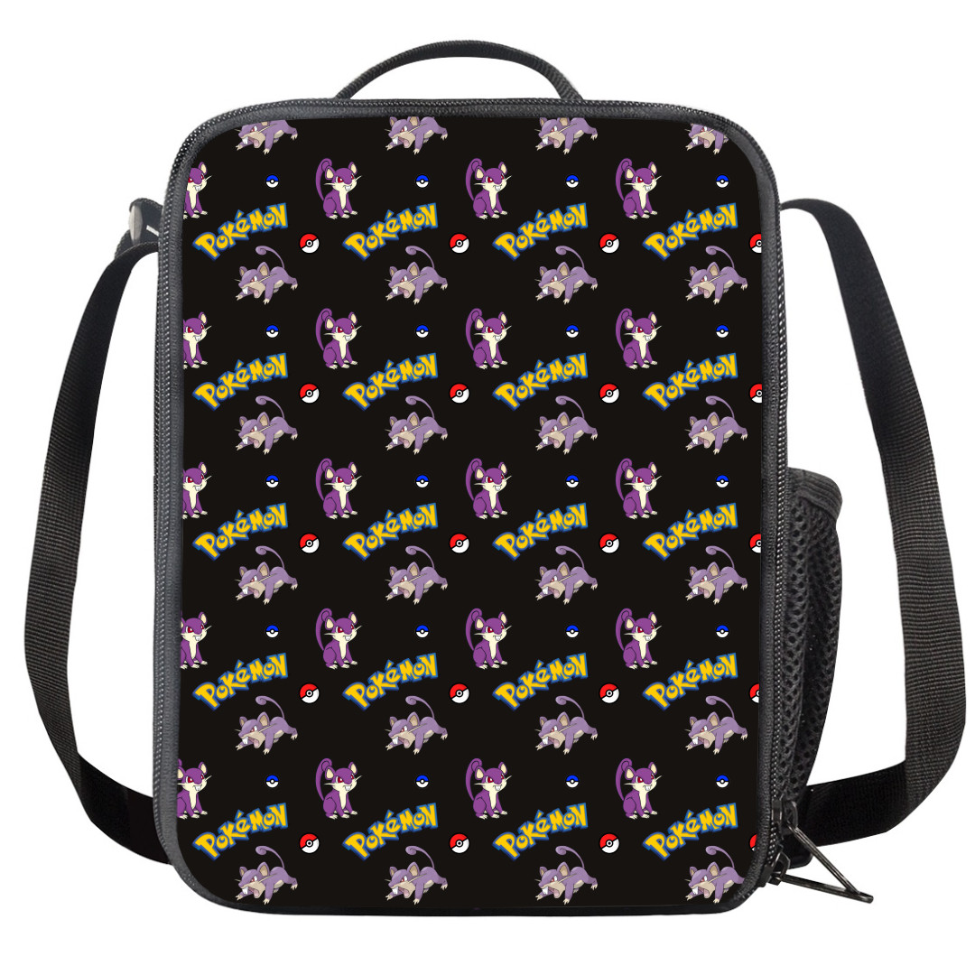 Pokemon Rattata Insulated Soft Lunch Box Lunchbox For School - Rattata Character Series Art