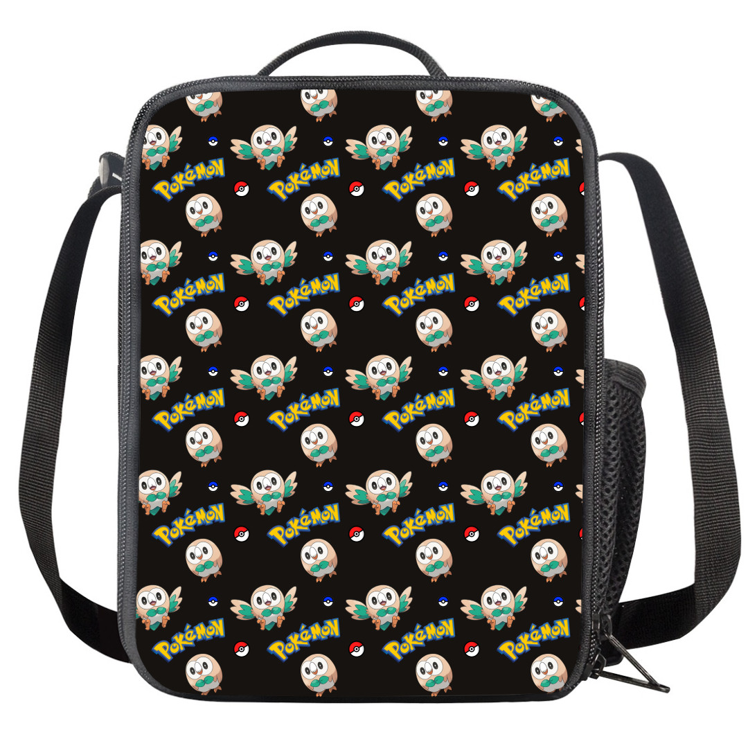 Pokemon Rowlet Insulated Soft Lunch Box Lunchbox For School - Rowlet Character Series Art