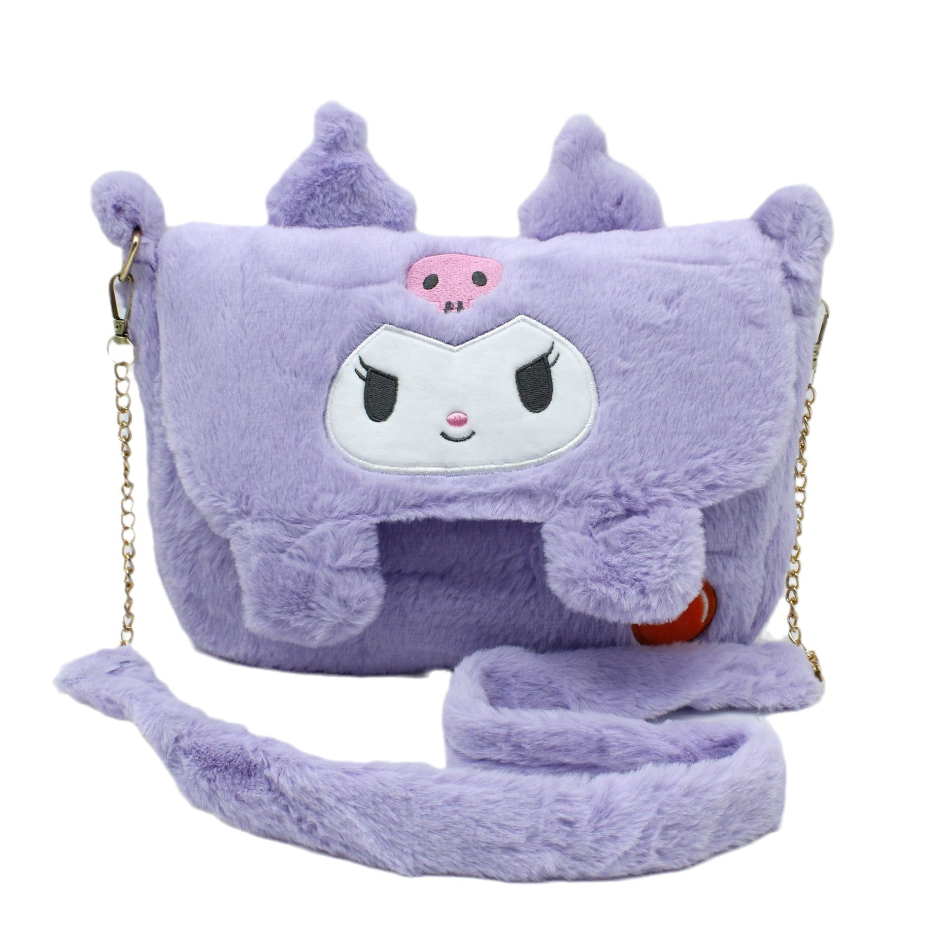 Kuromi Plush Crossbody Bag