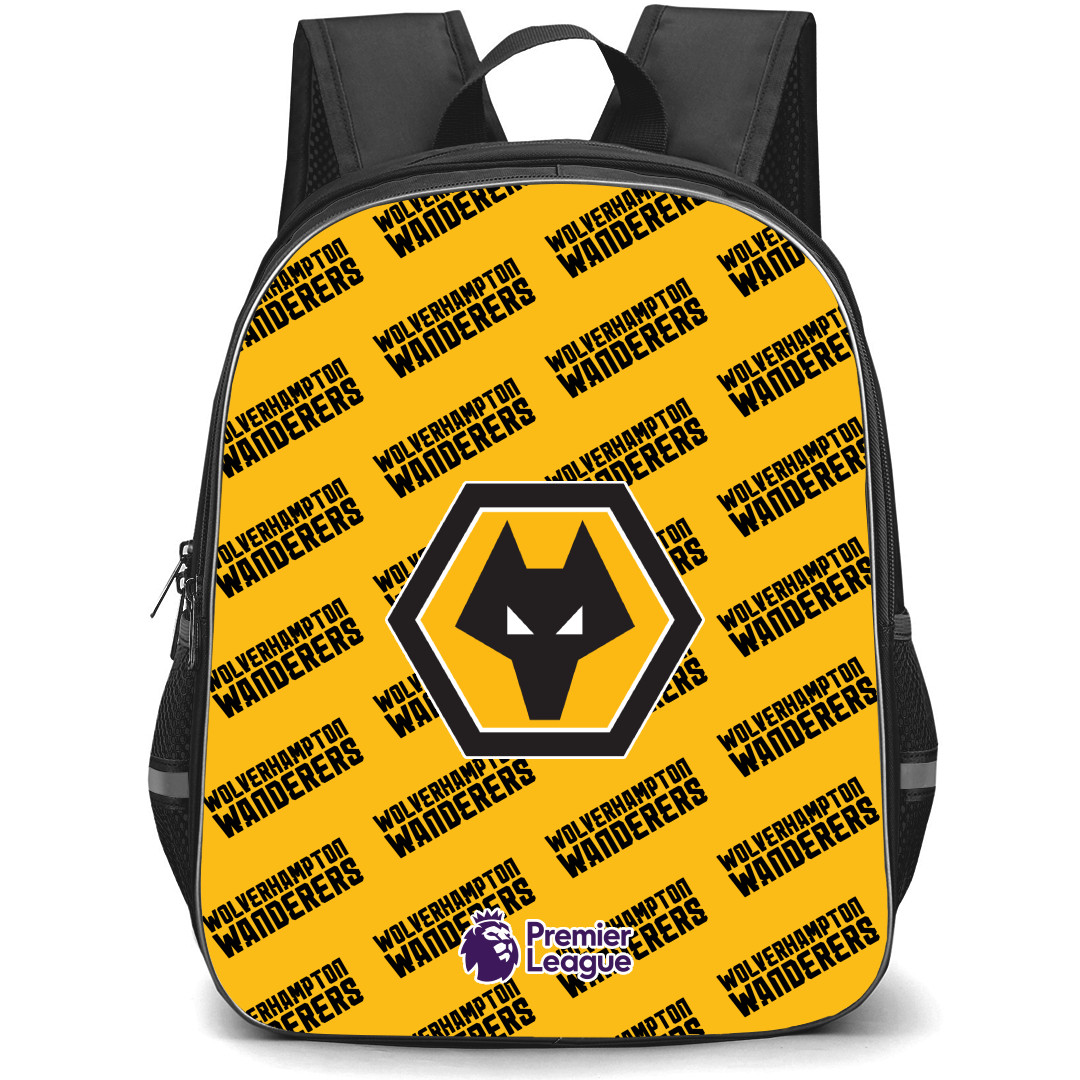 Wolverhampton Wanderers Football Club Backpack StudentPack - Wolverhampton Wanderers Football Club Medley Monogram Wordmark