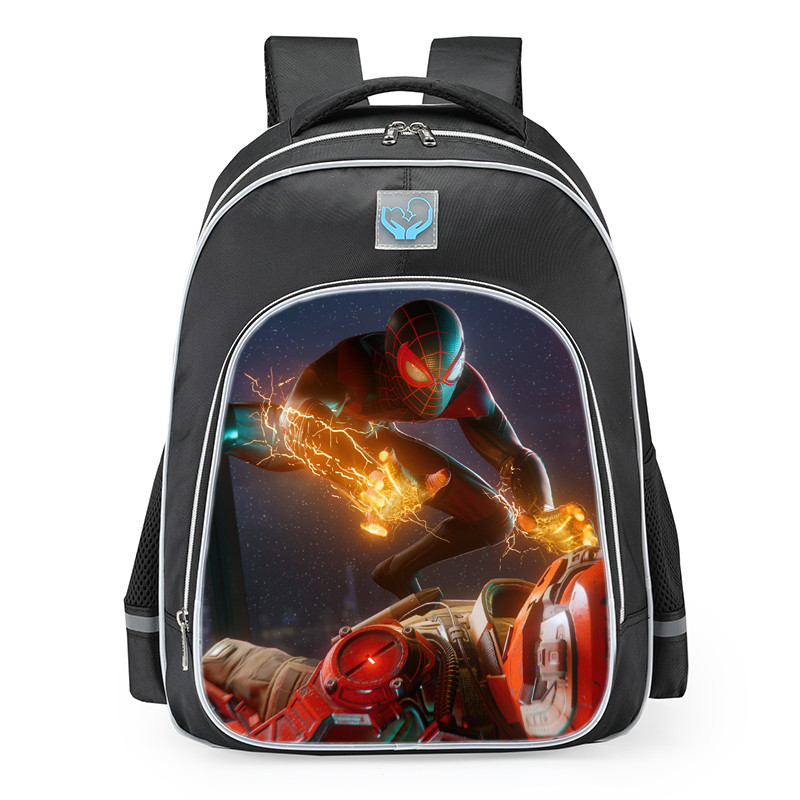 Spider Man Miles Morales Venom Strike School Backpack