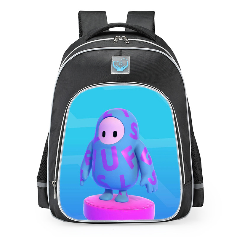 Fall Guys Alphabet Skin School Backpack