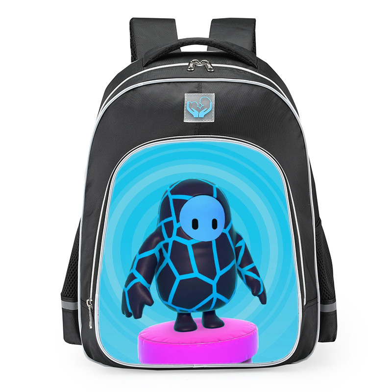 Fall Guys Baby Blue Skin School Backpack