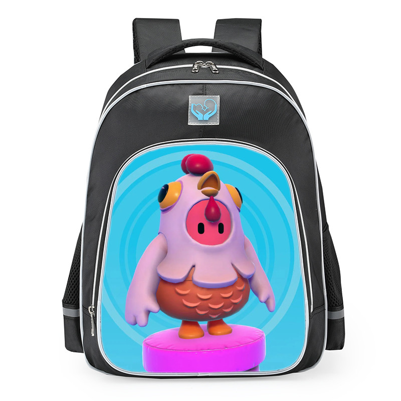 Fall Guys Chicken Skin School Backpack