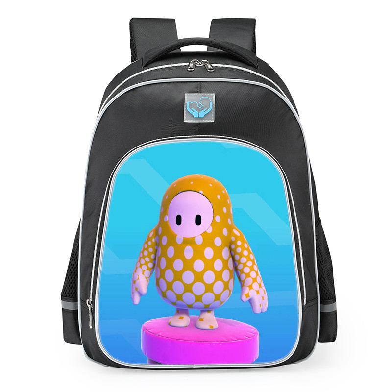 Fall Guys Dots Skin School Backpack