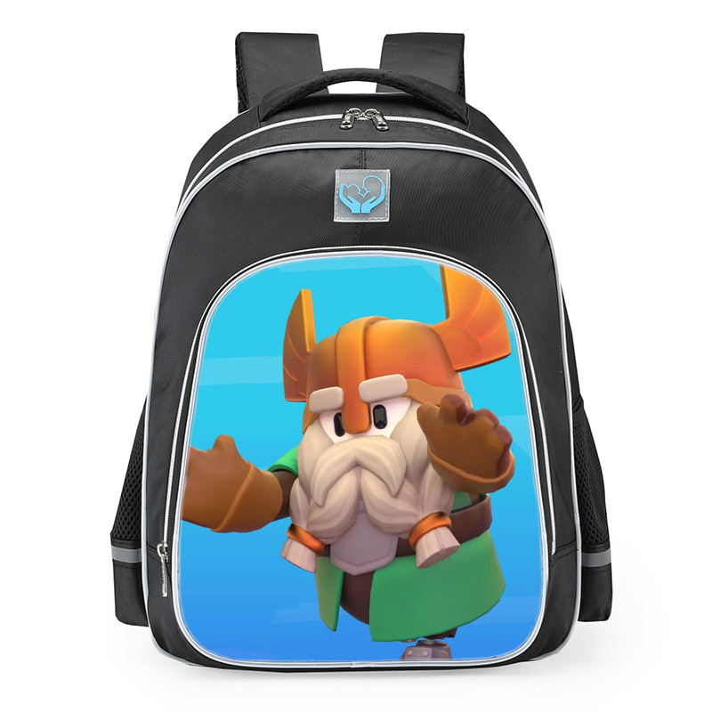 Fall Guys Elder Dwarf Skin School Backpack