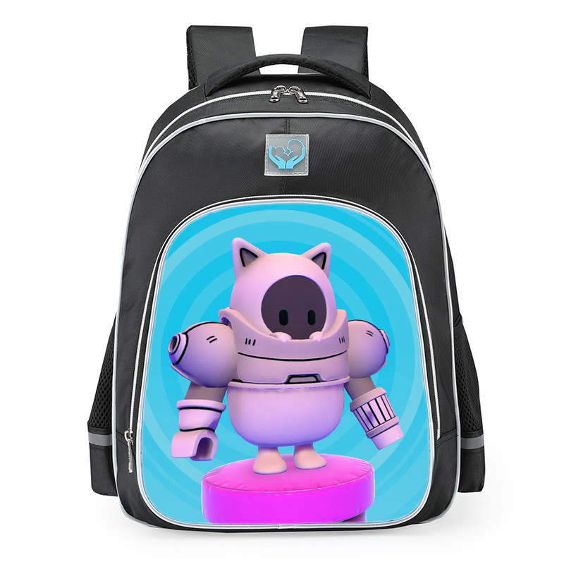 Fall Guys Gato Robo Skin School Backpack
