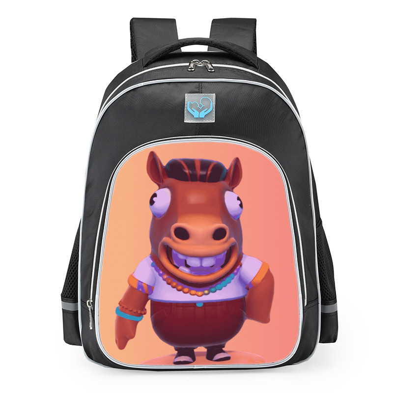 Fall Guys Party Bean Skin School Backpack