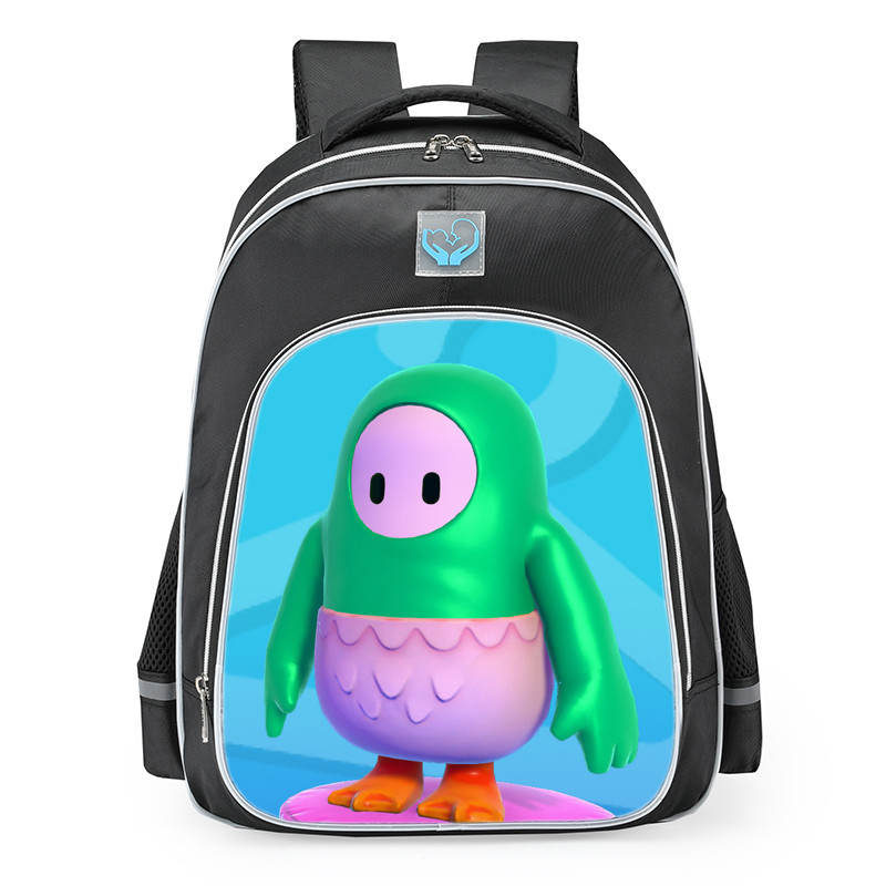 Fall Guys Quakers Skin School Backpack
