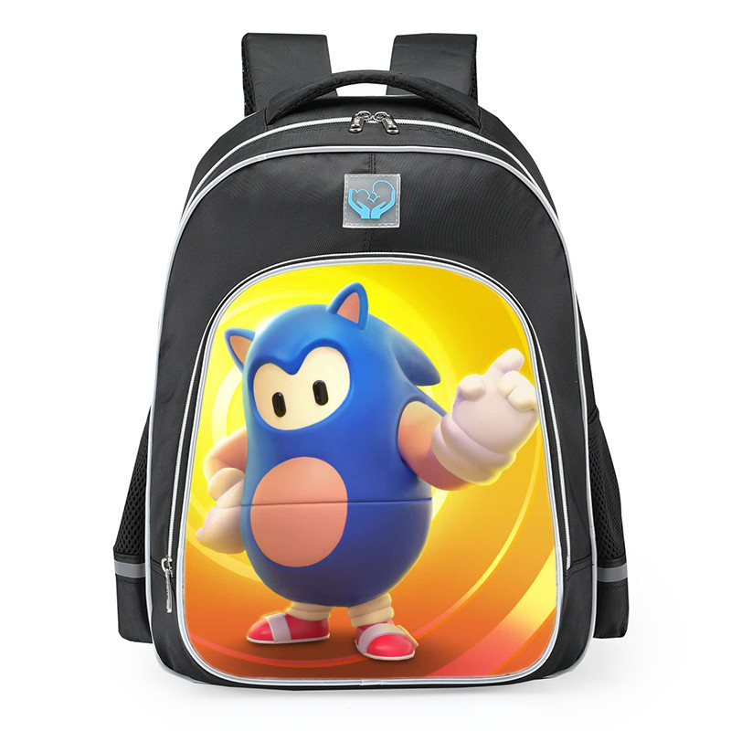 Fall Guys Sonic Skin School Backpack