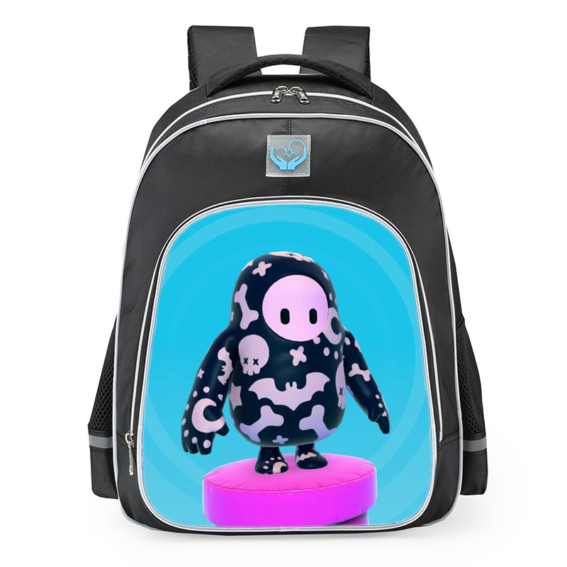 Fall Guys Spooky Doodles Skin School Backpack