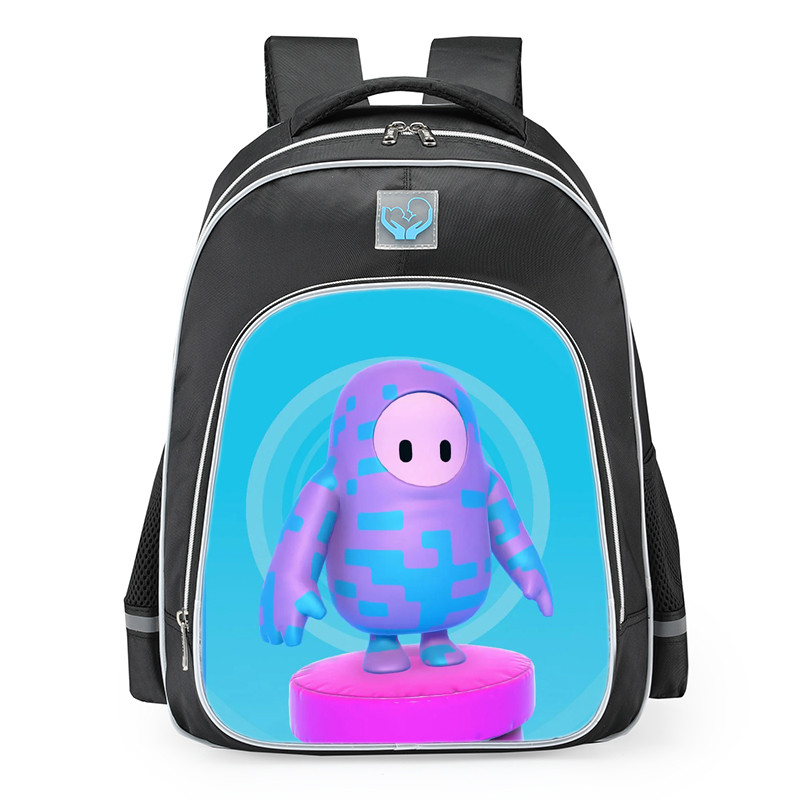 Fall Guys Square Camo Skin School Backpack