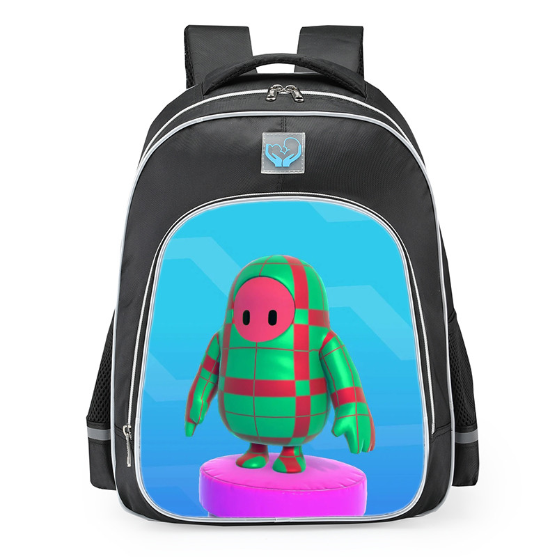 Fall Guys Tartan Skin School Backpack