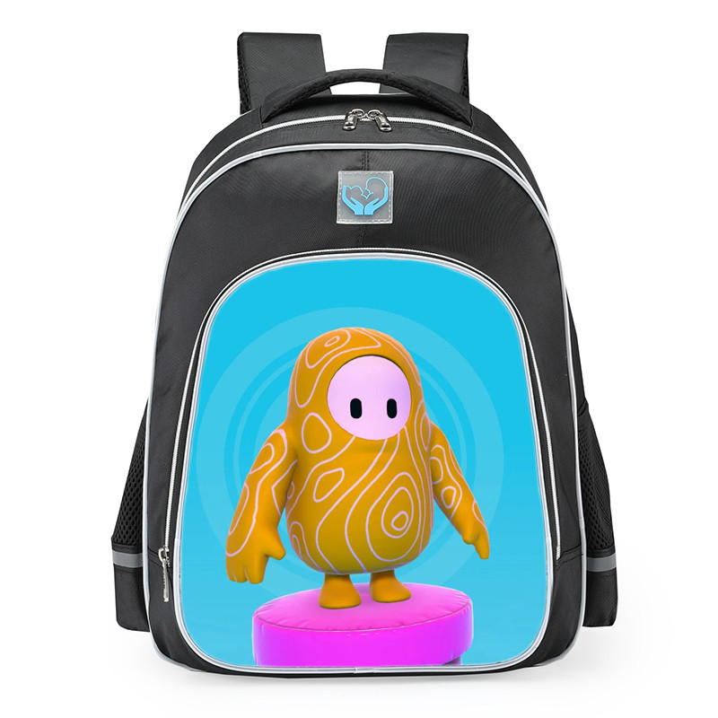 Fall Guys Topology Skin School Backpack