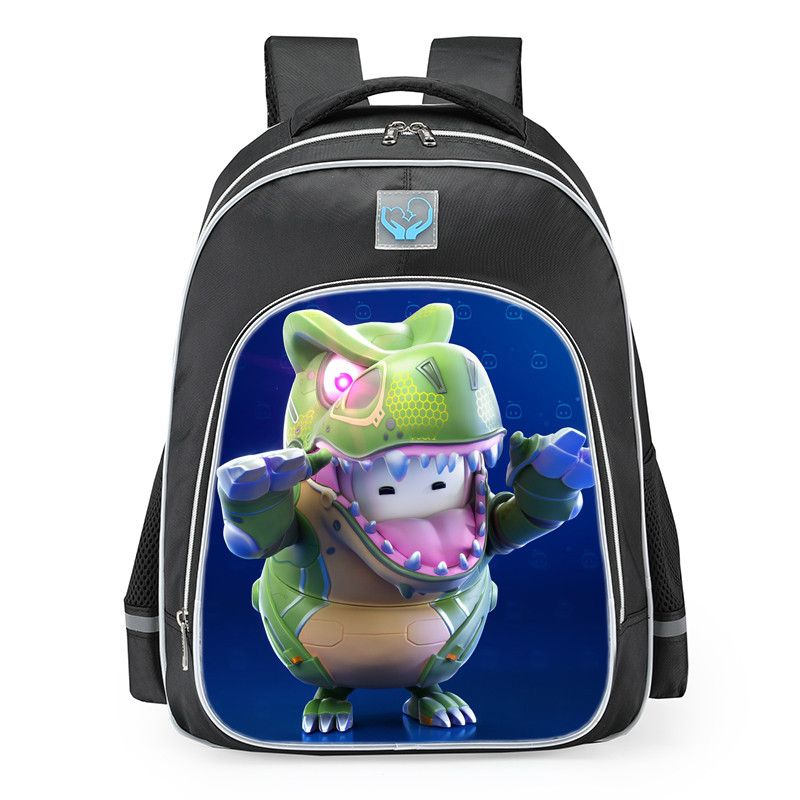 Fall Guys Astro Bot T-Rex Skin School Backpack