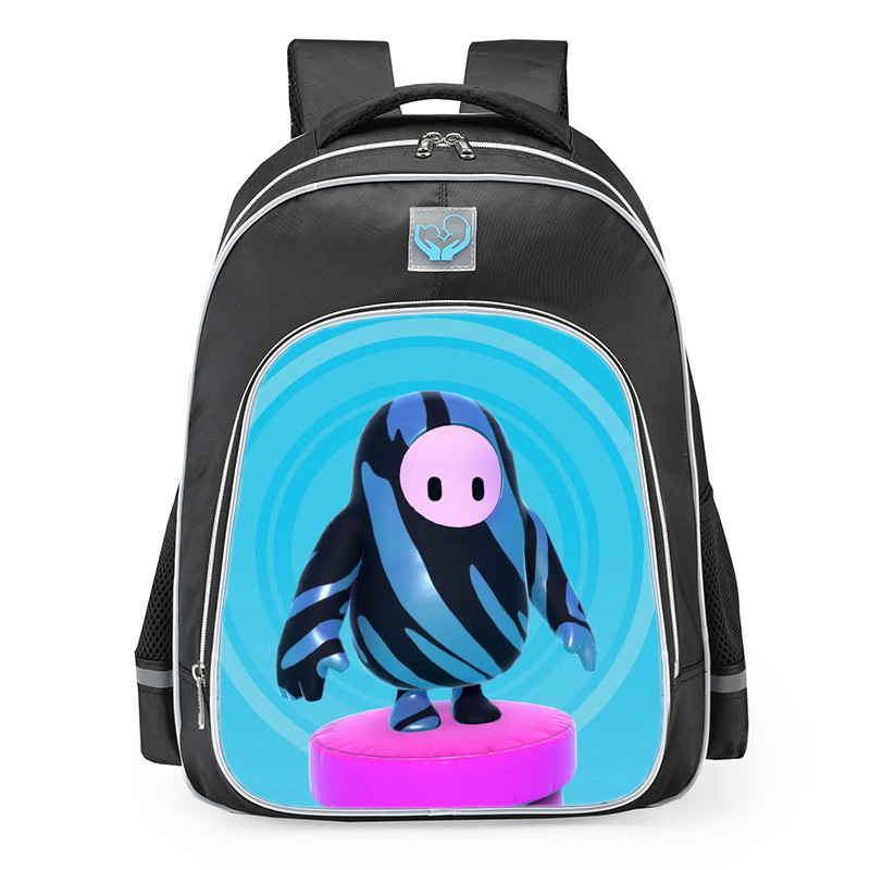 Fall Guys Zebra Stripes Skin School Backpack