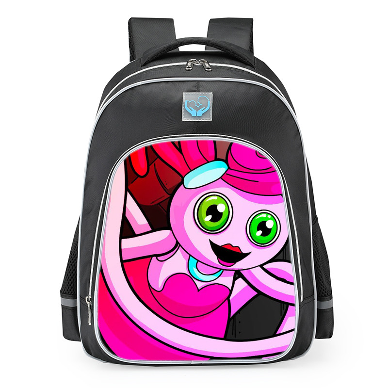 Poppy Playtime Mommy Long Leg Animated School Backpack