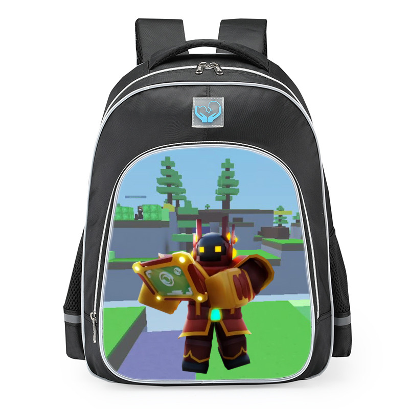 Roblox BedWars Vulcan Lunar Skin School Backpack