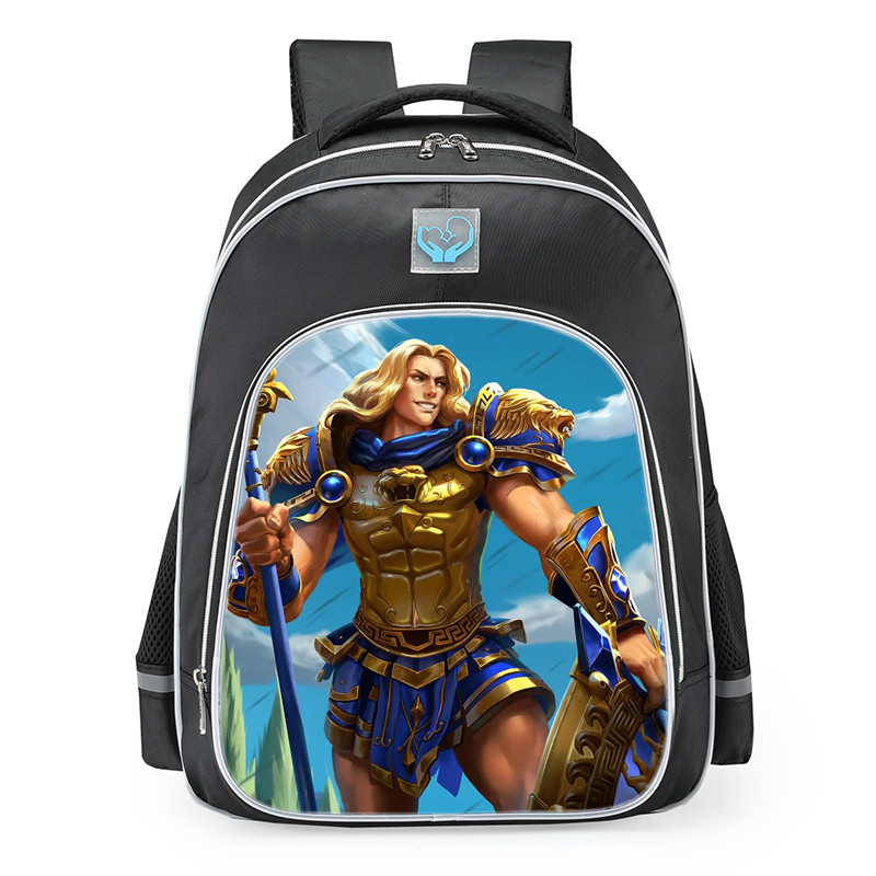 Smite Achilles Golden Skin School Backpack