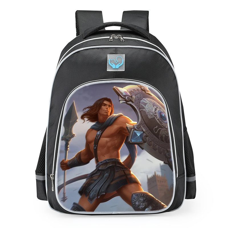 Smite Achilles Myrmidon Skin School Backpack