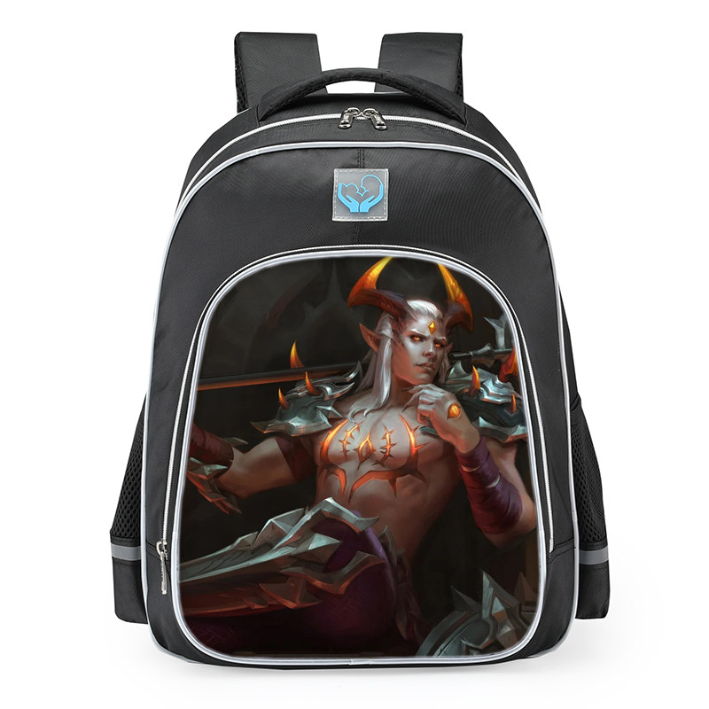 Smite Achilles Soul Piercer Skin School Backpack
