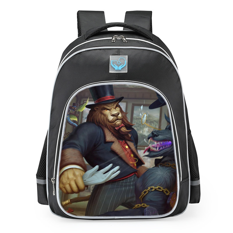 Smite Anhur Duke Dan De Iyons Skin School Backpack