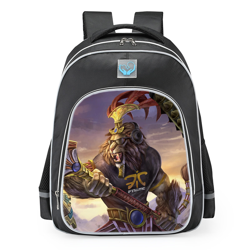 Smite Anhur Fnatic Skin School Backpack