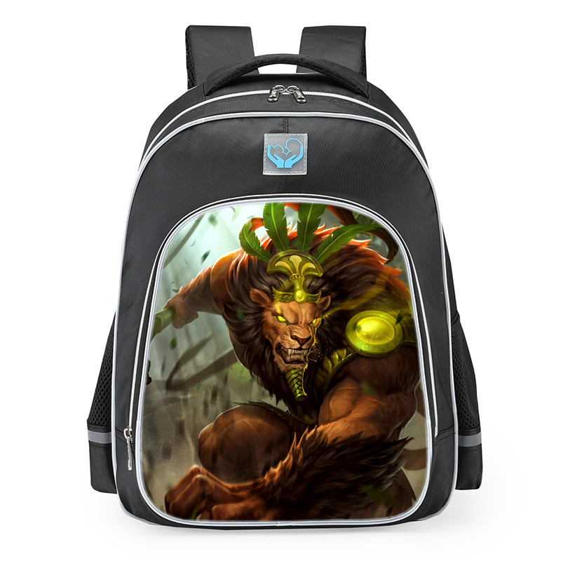 Smite Anhur Jungle King Skin School Backpack
