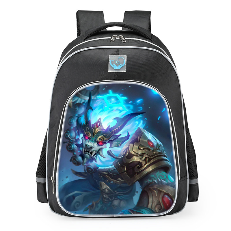 Smite Anhur Oni Ronin Skin School Backpack