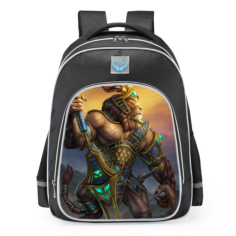 Smite Anhur Sand Warden Skin School Backpack