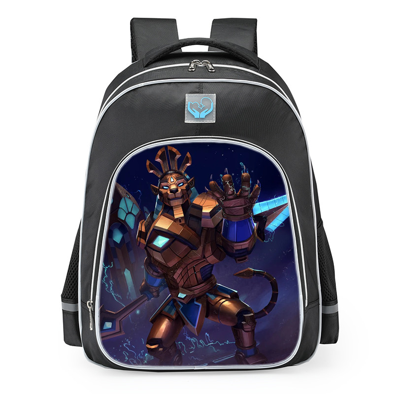 Smite Anhur Star Lancer Skin School Backpack