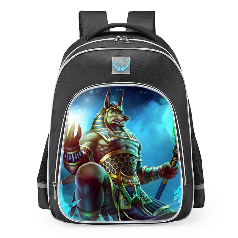 Smite Anubis Skin School Backpack