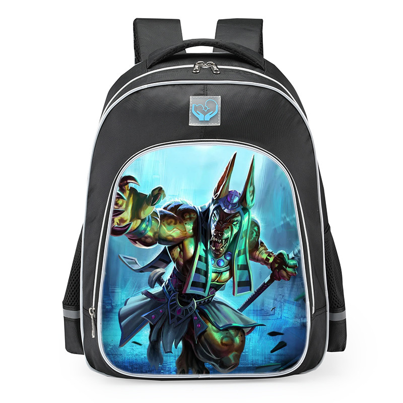 Smite Anubis Convention 2016 Skin School Backpack