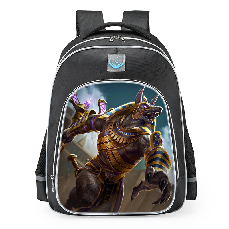 Smite Anubis Afterlife Skin School Backpack