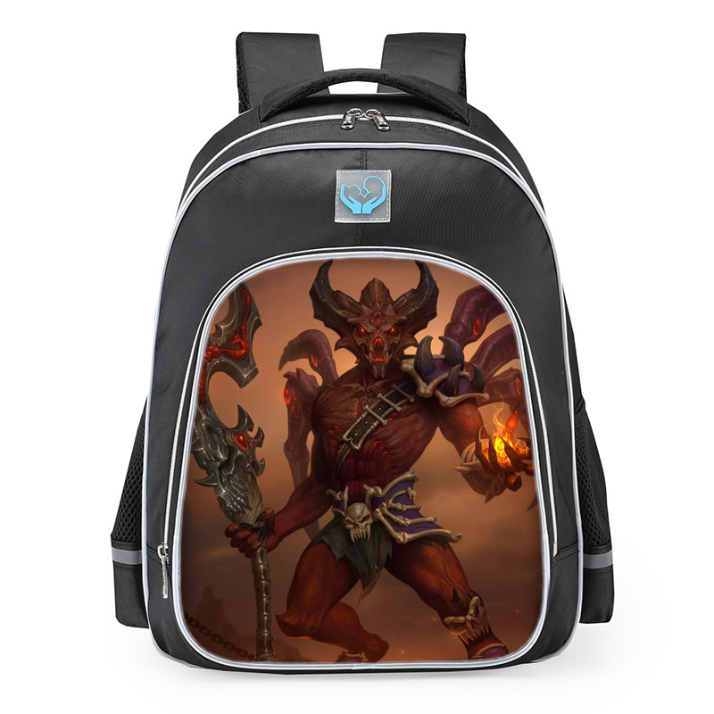 Smite Anubis Demonic Pact Skin School Backpack