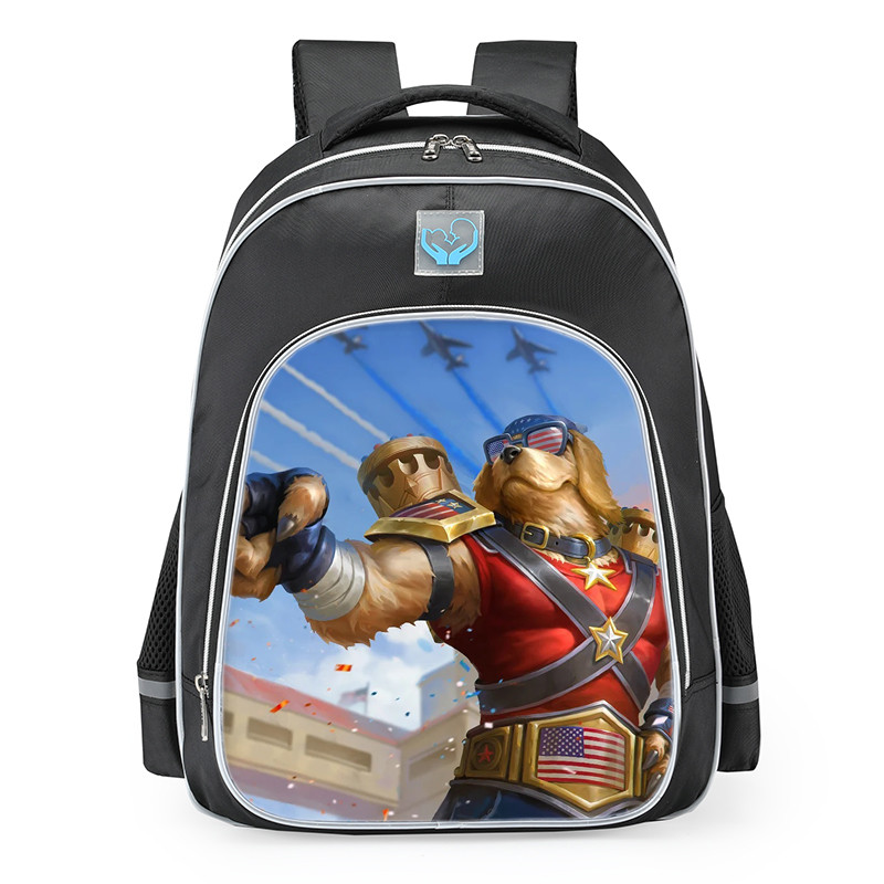 Smite Anubis Freedom Retriever Skin School Backpack