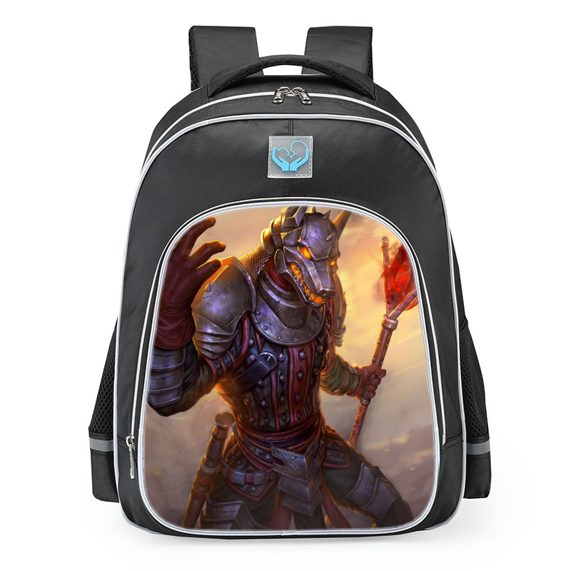 Smite Anubis Jackal Knight Skin School Backpack