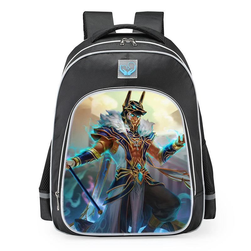 Smite Anubis Grand Magus Skin School Backpack