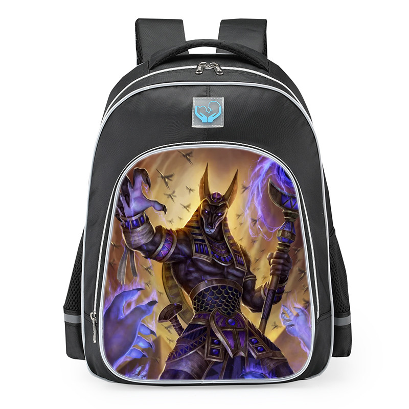 Smite Anubis Nightwalker Skin School Backpack