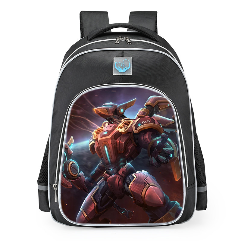 Smite Anubis Jackal Tech Skin School Backpack